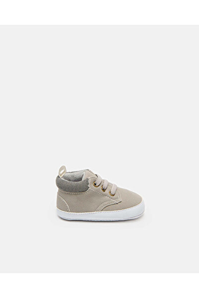 REDTAG Baby Grey Plain Pram Shoe