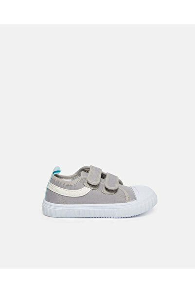 REDTAG Infant Boys Grey Double Strap Sneaker