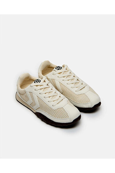 REDTAG Women Beige Lace Up Jogger Sneakers