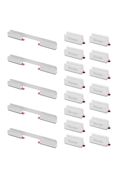 Govee Neon light mounting bracket set A10D3001 for interior 15 pieces White