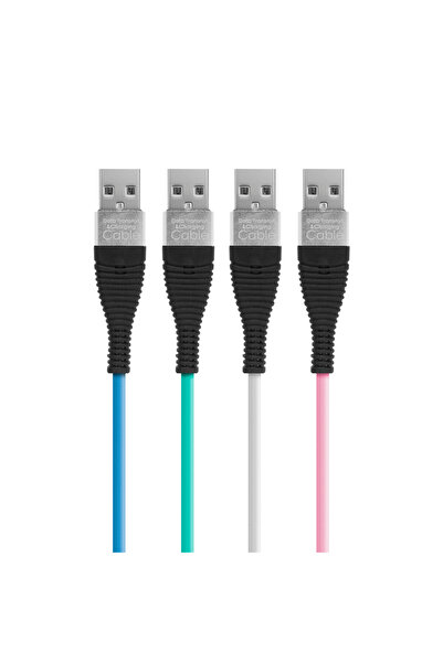 CED AUTO TRADE Delight - Data cable - iPhone "lightning", silicone coating, 4 colors - 1 m