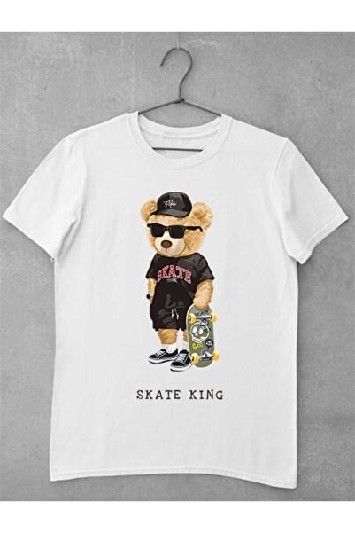 GRIZZLY SHOP.RO Tricou Femei Teddy Bear - Skate KING