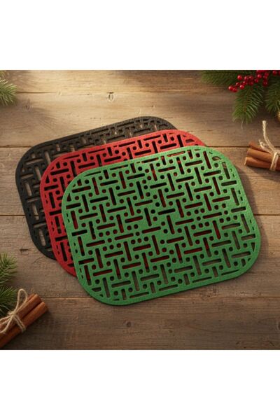 Grand Fine Art 2 Pieces Rectangular Felt American Service Tablecloth 33X44-Inch Patterned American Tablecloth