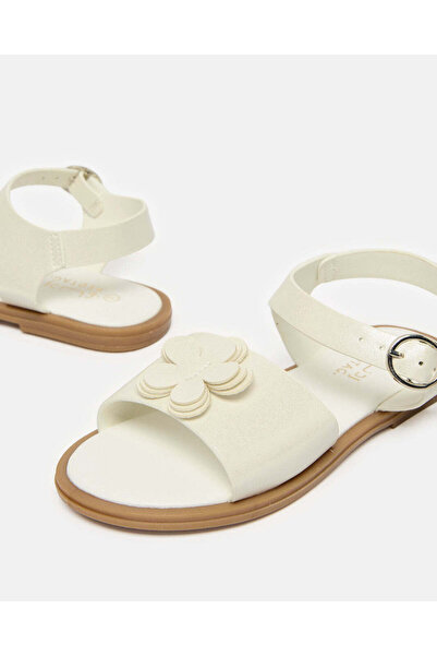 REDTAG Girls White Floral Sandal