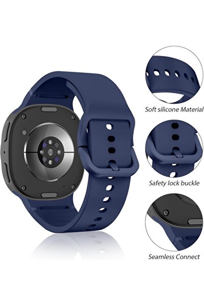 UnDePlus Samsung Galaxy Watch 8 40mm 44mm Classic 46mm Launch 1-1 Strap Sport Silicone Band