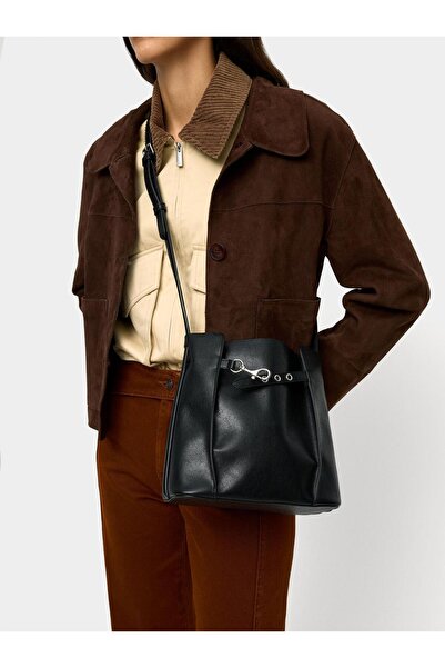 PARFOIS Yan Katlamalı Bucket Çanta