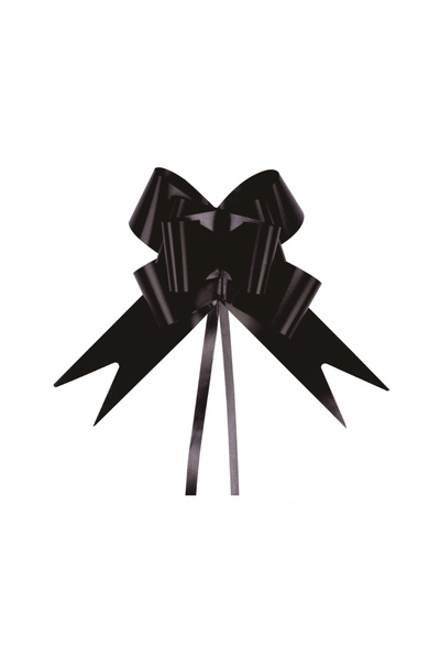 Mirific Party Black gift bow, 47×2.8 cm, 10 pcs