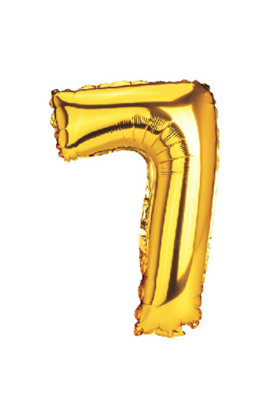 Mirific Party Party balloon, metallic foil, gold, 80 cm, number 7