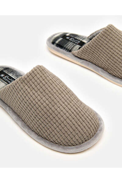 REDTAG Men Grey Jacquard Slippers