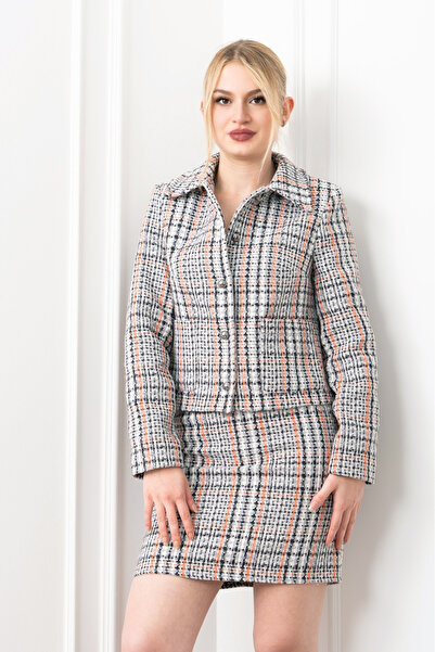 MissVina Buklet TwinSet – Set jachetă și fustă 1286