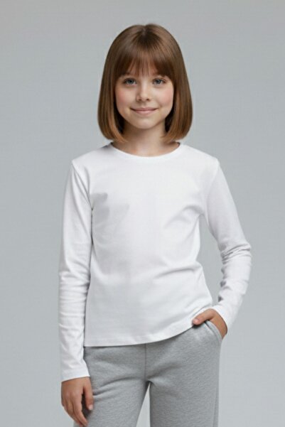 cm buseyiz 2’li Baskılı Uzun Kollu Basic Unisex Çocuk T-Shirt