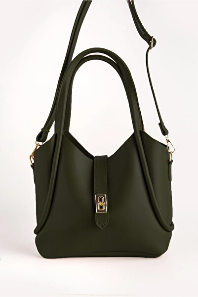 KOÇAK ÇANTA Women's Crossbody Shoulder Bag with Lock Closure Detail and Puppy Design