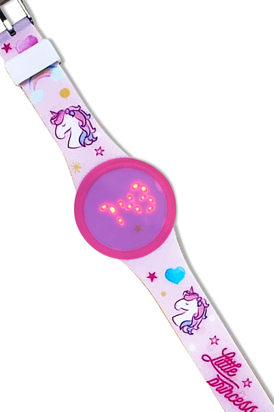 Bood KS-209 Fizzy LED Flash Işıklı Dijital Saat | Renkli Aydınlatma, Alarm, Piller Dahil