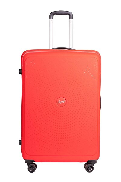Skybags ZAP Checked Luggage Trolley - 28 Inch Red