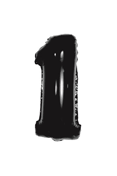 Mirific Party Balon petrecere, folie metalică neagră, 100 cm, numărul 1