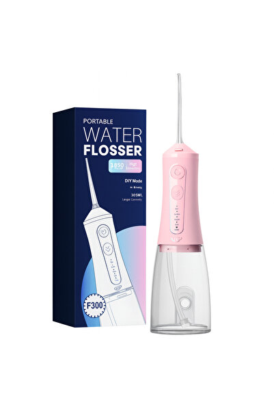 JTF Φορητός Στοματικός Πότισμα, Sonic, F300 (9 κεφαλές, καλώδιο φόρτισης), Ροζ