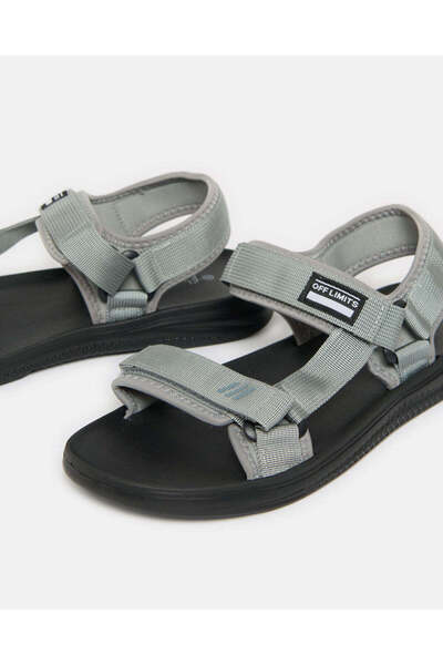 REDTAG Men Grey Sports Sandals