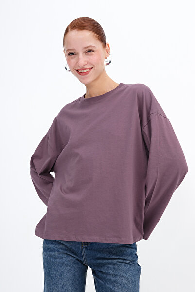 Addax Long Sleeve Basic T-Shirt B10571