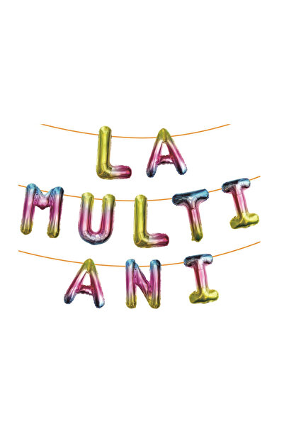 Mirific Party Ghirlandă decorativă aurie, albastră, roz, 40 cm, 6 m, la mulți...