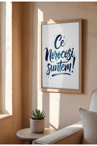 21mxm Unframed Romanian Quote Canvas Poster - Digital Print - How lucky we are