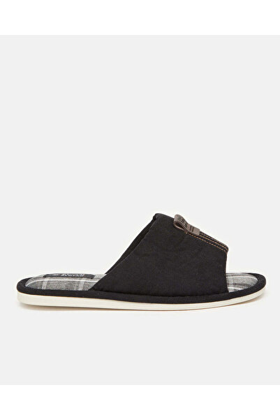 REDTAG Men Black Plain Slipper