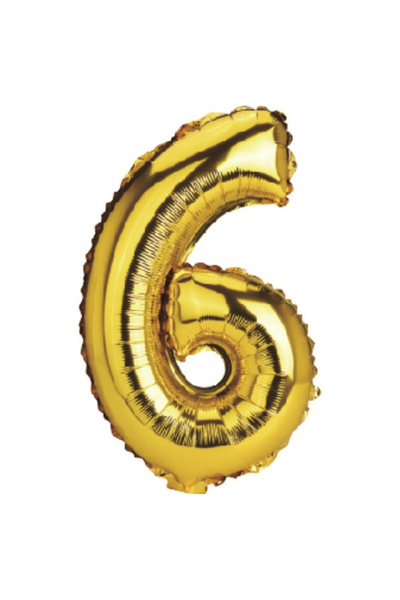 Mirific Party Balon petrecere, folie metalică, auriu, 100 cm, numărul 6
