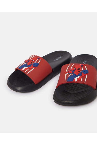 REDTAG Boys Black And Red Spiderman Slide