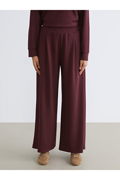 LC Waikiki Women's Wide Leg Sweatpants with Elastic Waist