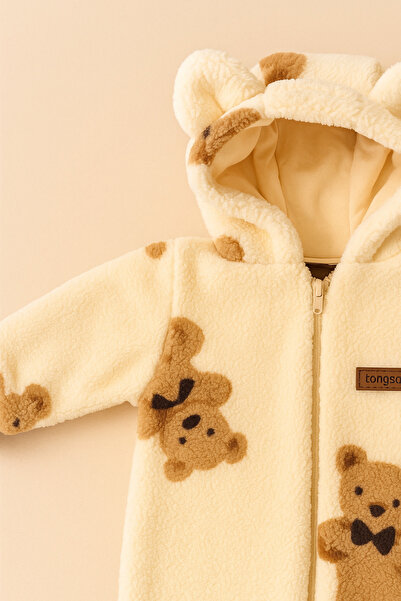 eradkids Baby Romper with Plush Teddy Bear Detail / Premium Baby Thick Romper