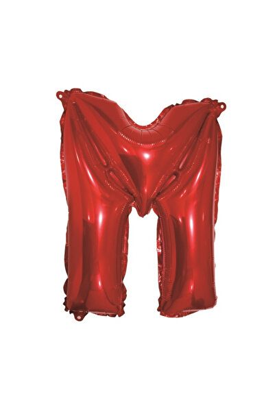 Mirific Party Party balloon, red metallic foil, 40 cm, letter M