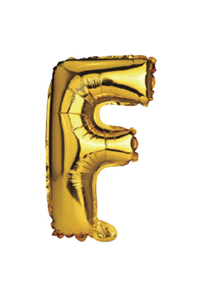 Mirific Party Party balloon, metallic foil, gold, 40 cm, letter F