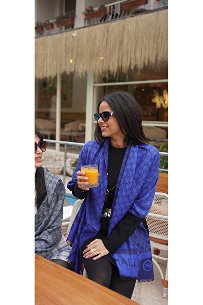 sem oyuncak Luxury Cashmere Shoulder Shawl Mk Pattern Double Sided Scarf Hijab 70 X 200 cm