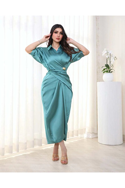 Opera Fashion فستان ناعم لف حرير ستان