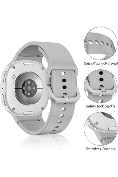 UnDePlus Samsung Galaxy Watch 8 40mm 44mm Classic 46mm Launch 1-1 Strap Sport Silicone Band