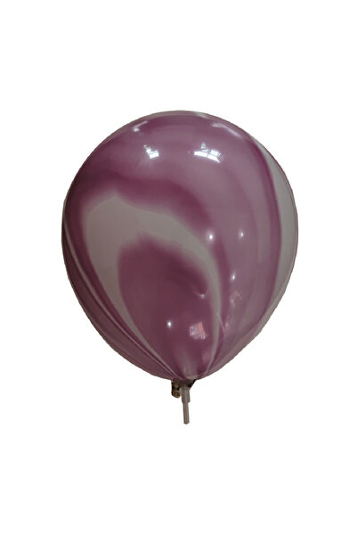 Mirific Party Balon latex pentru petrecere, violet și alb, 35 cm, 5 buc.