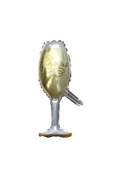 Mirific Party Party balloon, metallic foil, gold & silver, 34×15 cm, cup shape
