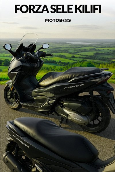 Motobros Honda Forza Compatible Leather Seat Saddle Cover – Waterproof, Non-Slip, Protective Motorcycle Seat Cover