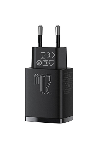 Baseus Compact, Quick Charge 20W, 1 x USB Type-C 5V/3A max, 1 x USB 5V/3A, negru