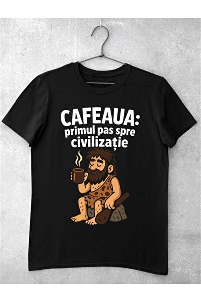 GRIZZLY SHOP.RO Tricou Femei Cafeaua Primul Pas spre Civilizație