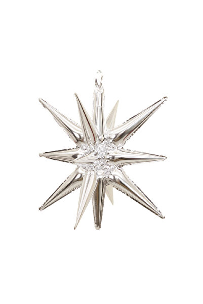 Mirific Party Party metallic foil balloon, silver, 66 cm, star, PPLM0838