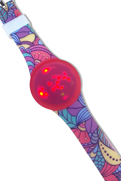 Bood KS-209 Fizzy LED Flash Işıklı Dijital Saat | Renkli Aydınlatma, Alarm, Piller Dahil