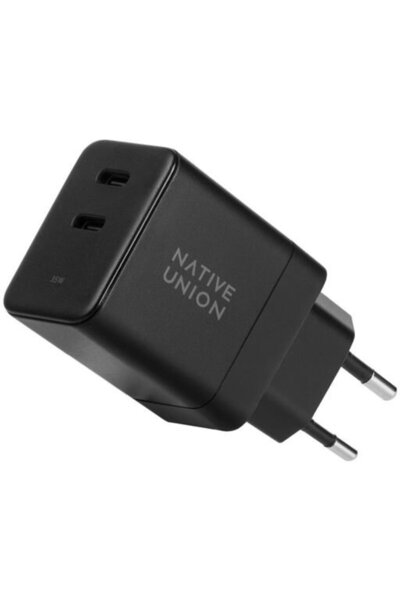 Native Union FAST-PD35-BLK-EU 2x USB Type-C GaN 35W Negru