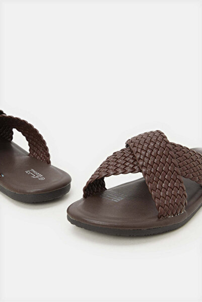 REDTAG Men Brown Woven Sandals