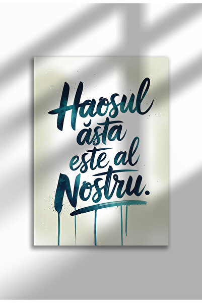 21mxm Unframed Romanian Quote Canvas Poster - Digital Print - Haosul nostru
