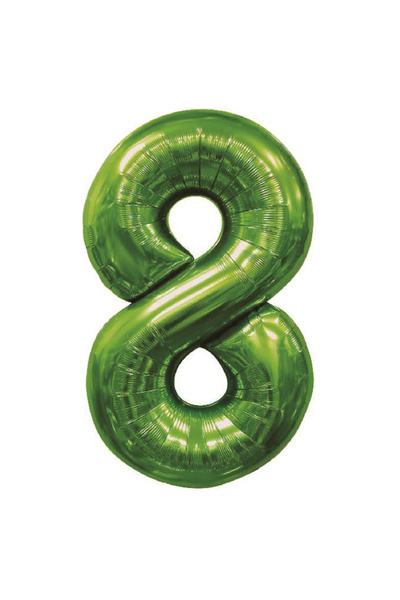 Mirific Party Balon petrecere, folie metalizată verde, 100 cm, numărul 8