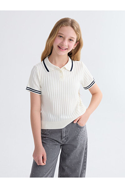 LC Waikiki Sparkling Choices by Shining Store Devrik Roba Collar Girl's Knitw...