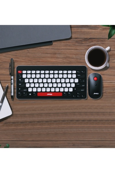 gaman Bilgisayar, laptop ,Tablet, Telefonlar için Türkçe Wireless & Bluetooth Klavye ve Mouse Set Ws681