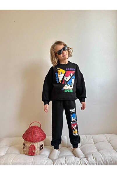 YİGİT BUTİK Character Patterned Boy's Bottom and Top Set