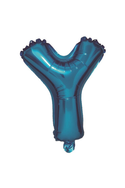 Mirific Party Balon petrecere, folie metalizată albastră, 40 cm, litera Y