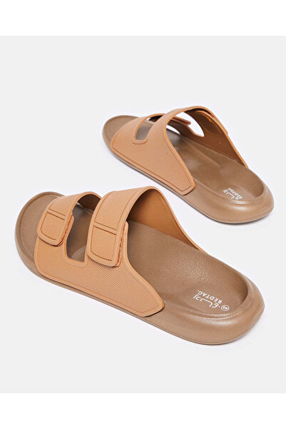 REDTAG Men Brown Footbed Slide